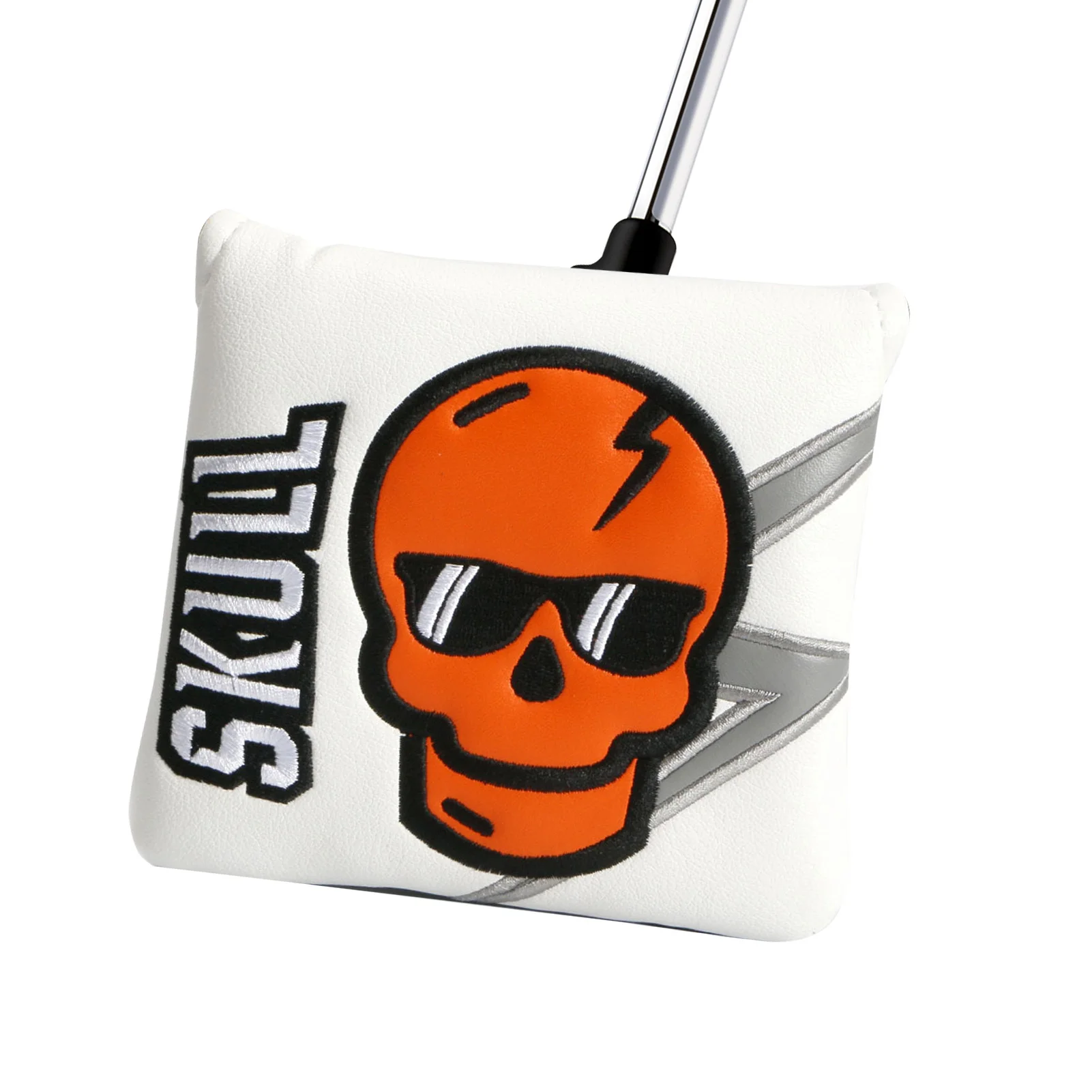 

Golf Head Cover For Woods And Driver Magnetic Closure Golf Square Mallet Putter For Golf Lovers Golfers Athletes Portable Golf