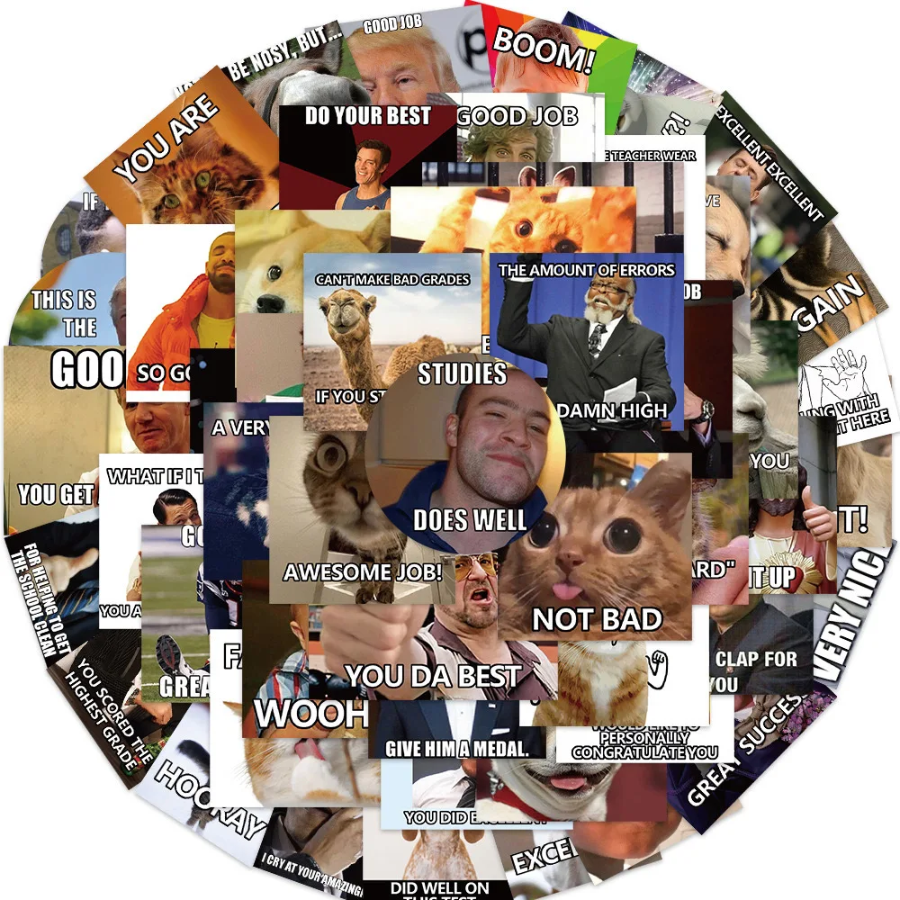 10/30/50 шт., водонепроницаемые аниме-наклейки для гитары, мотоцикла, чемодана