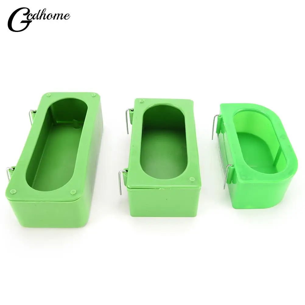 Pet Birds Hanging Feeding Trough Parrot Food Water Bowl Feed