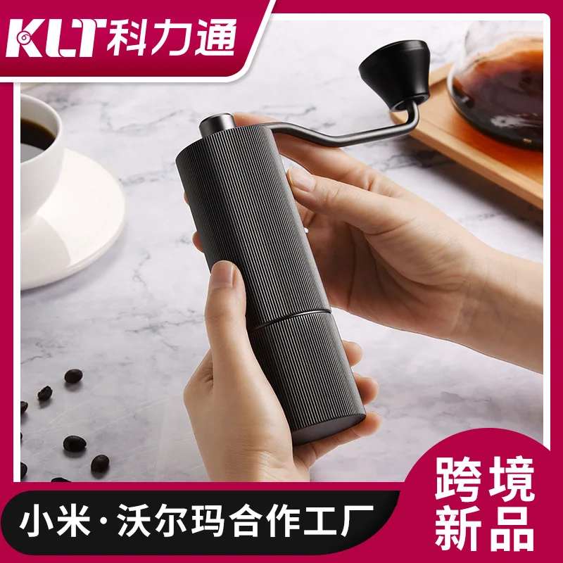 

Ручная кофемолка Kelitong, новинка 2022, космическая алюминиевая ручная кофемолка, оптовая продажа кофемолок