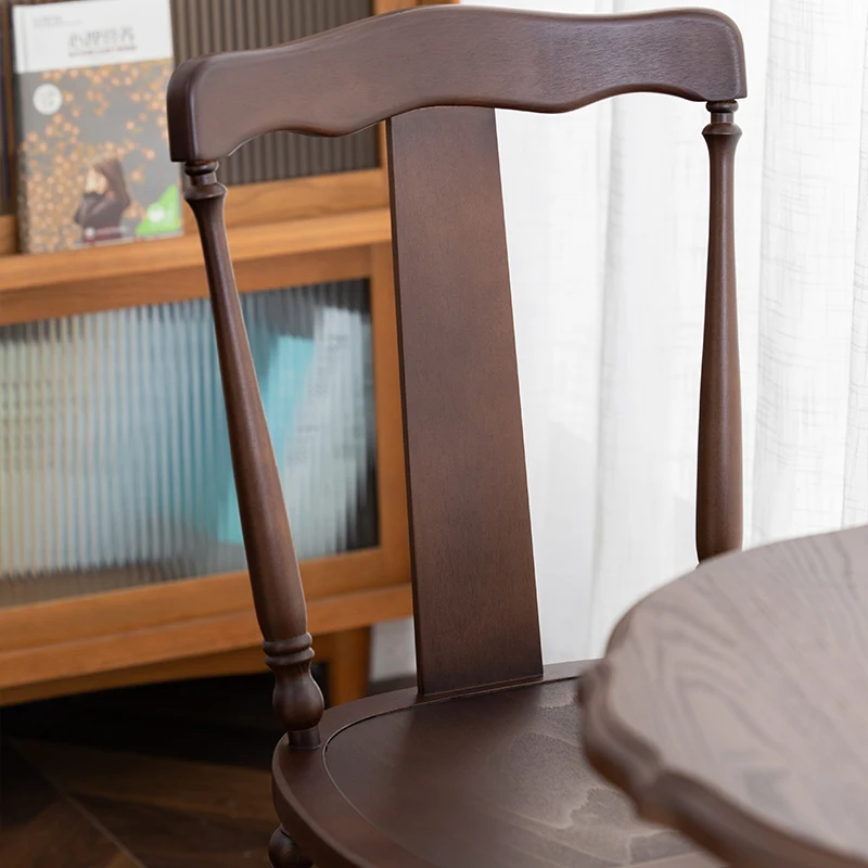 Стул из ротанга в деревенском стиле средневековый обеденный стул массива дерева