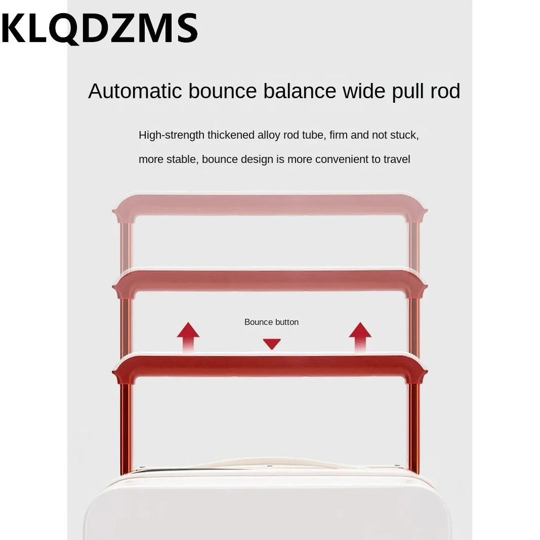 KLQDZMS 20 &quot22" 24 &quot26 дюймов чемодан на колесах ABS + ПК посадочный чехол с зарядкой