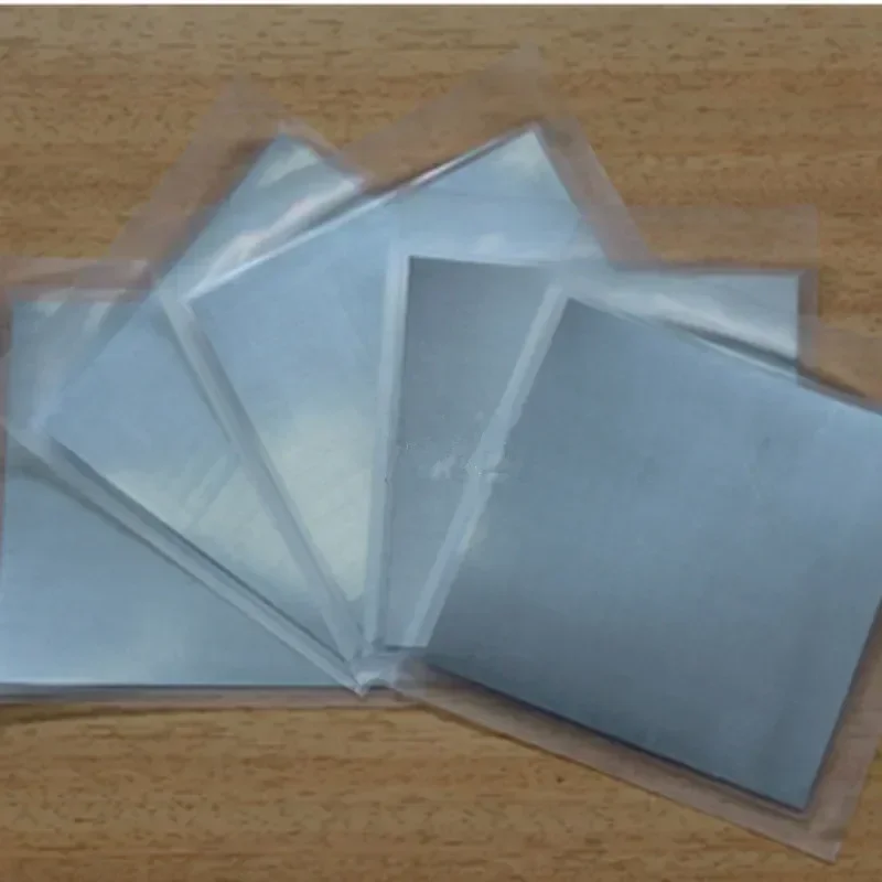 Индиевая фольга чистоты 99 999% листовая металлическая пластина из высокочистой