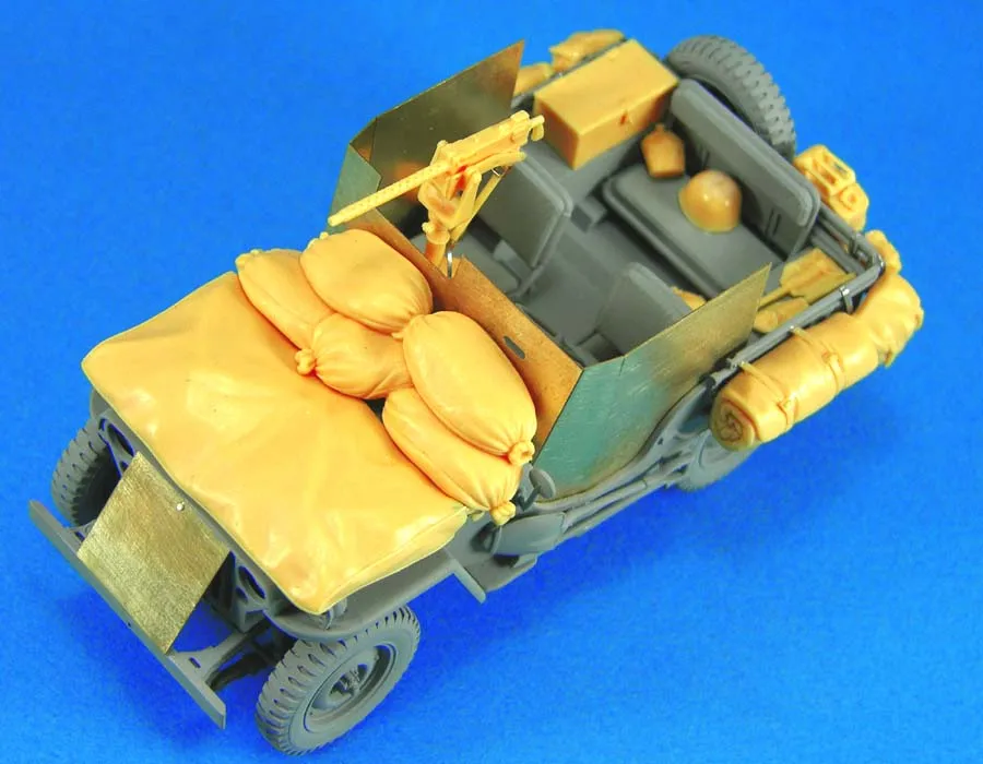 For American Willis Jeep Additional Armor Remodel Details Remodel Unpainted