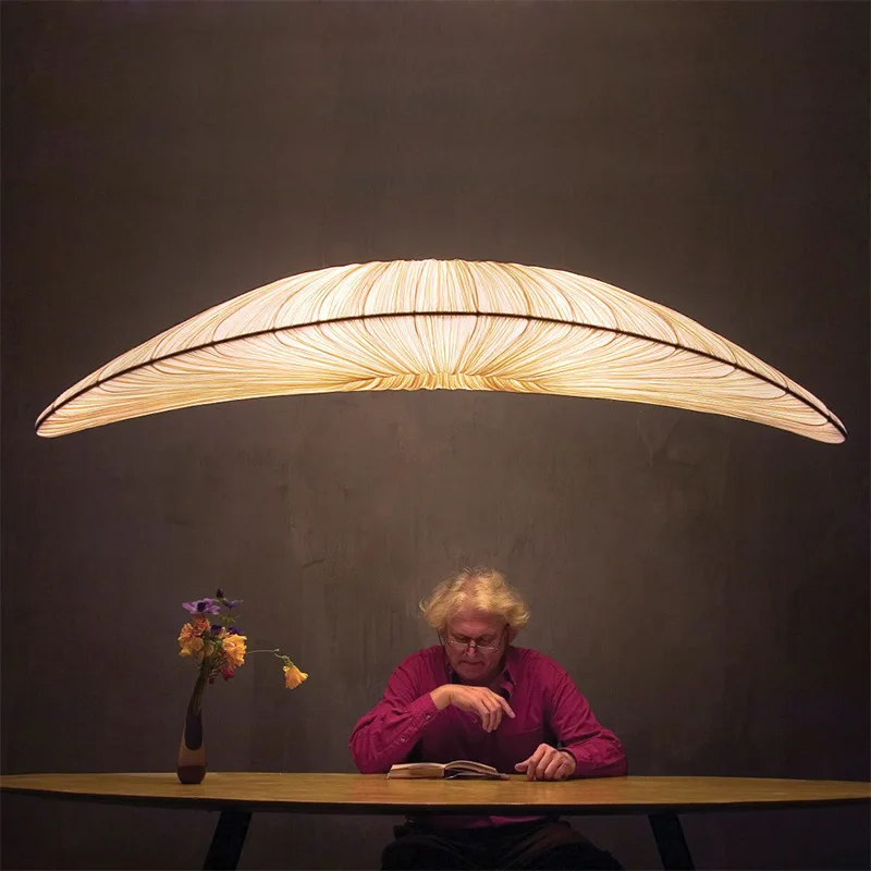 

Индивидуальные подвесные светильники из морской ткани, дизайнерские потолочные подвесные светильники с парусником, декор для гостиной, сп...