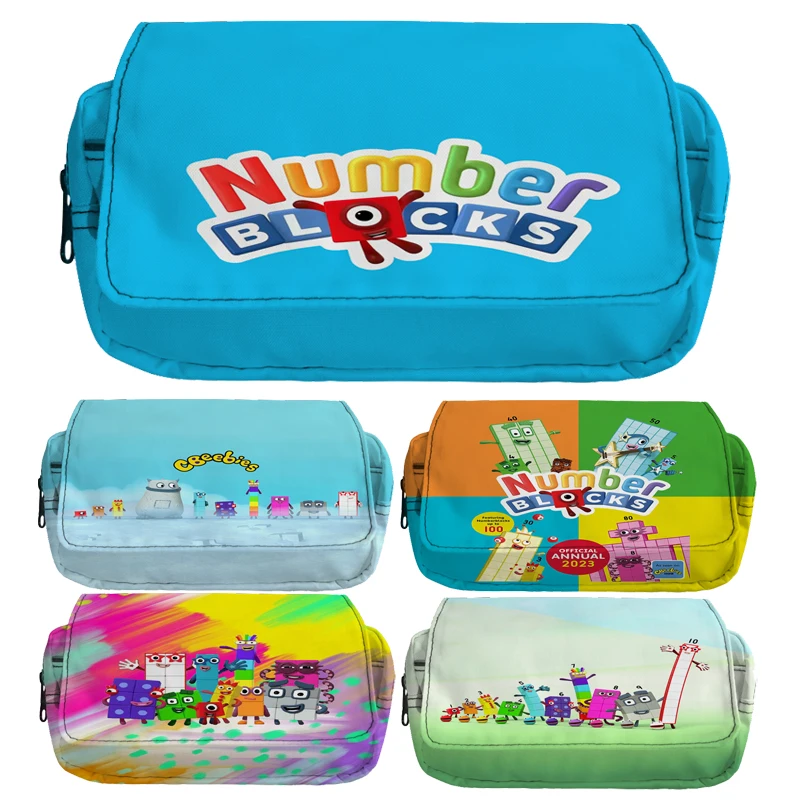 

Numberblocks Pencil Bag Number Education Stuffed Movie School Case Girl Stationery Holder Bag Pen Case Students School Supplies