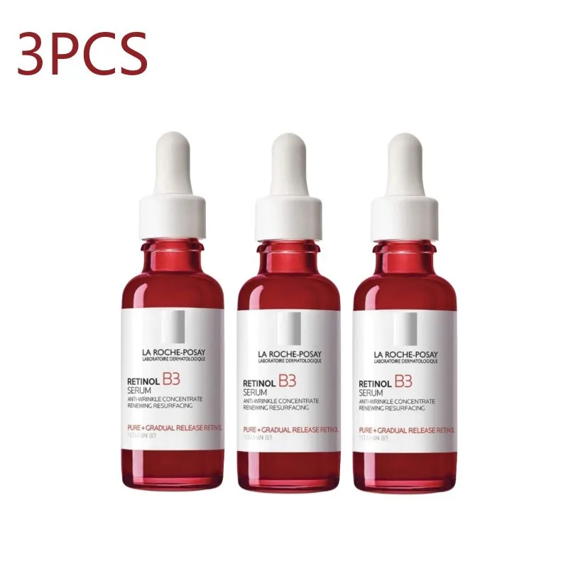 

3PCS La Roche-Posay Retinol B3 Facial Serum Anti-aging Anti-Wrinkles Reduce Fine Lines Remewing Surfacing Premature Sun Damage