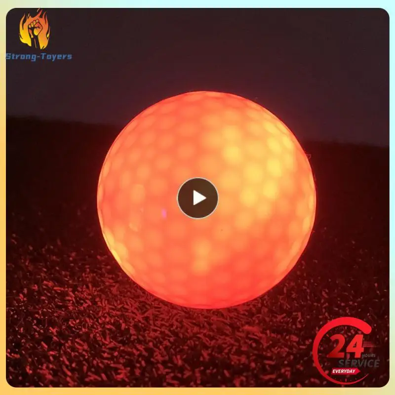 

1~10PCS Green Golf Red High Energy Elastic Core Luminous Ball High Elastic Three-layer Ball Ball Lamp Golf Stuff White