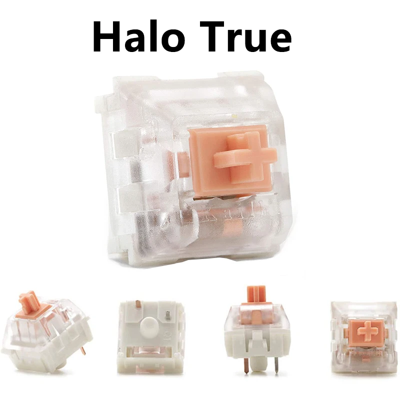 

Halo True Tactile Switches for Custom DIY Mechanical Keyboard Hot-Swap Switch 3Pins Switch GK61 TM680 Th80 GAS67 Holy Panda SK61