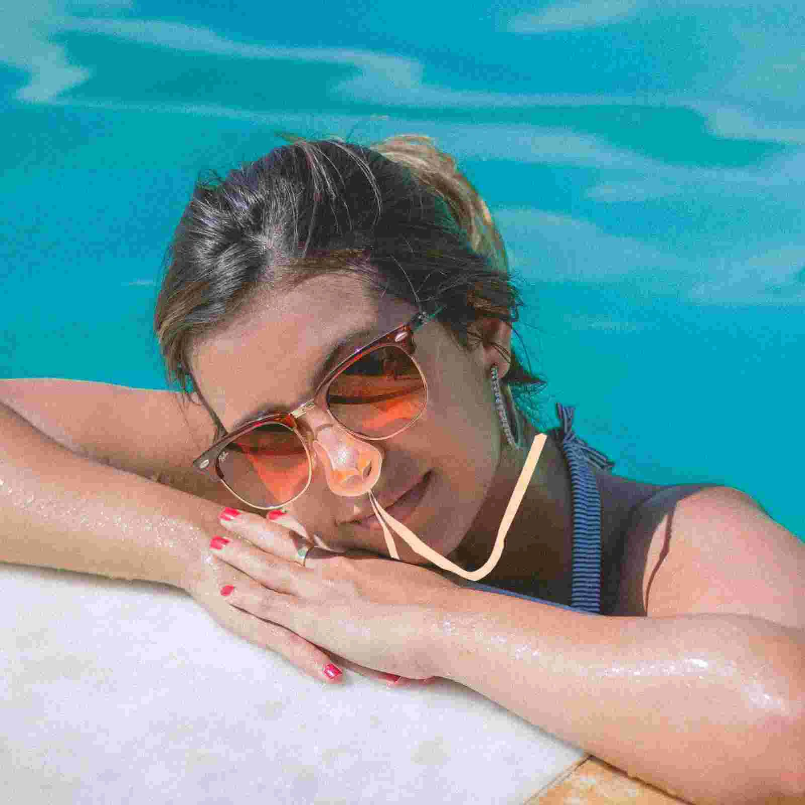 

Swimming Nose Clip Silicone Nose Clips Nose Plugs Swimming Accessories for Adults Kids ( 6Pcs )