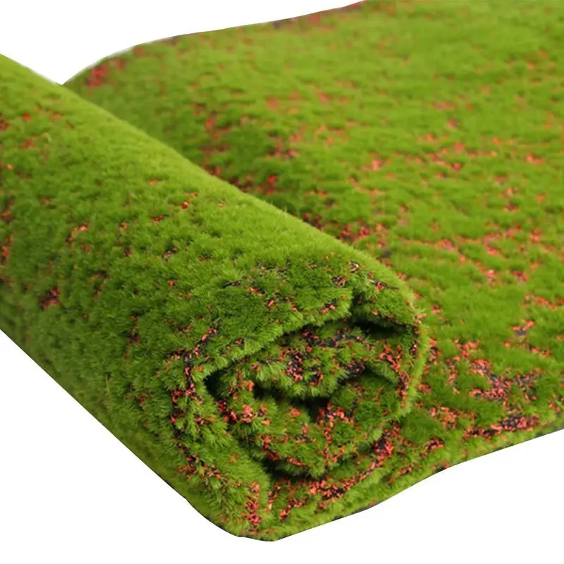 

1Mx1M Christmas Easter Straw Mat Green Artificial Lawn Carpet Fake Turf Home Garden Moss Floor DIY Wedding Decoration Grass