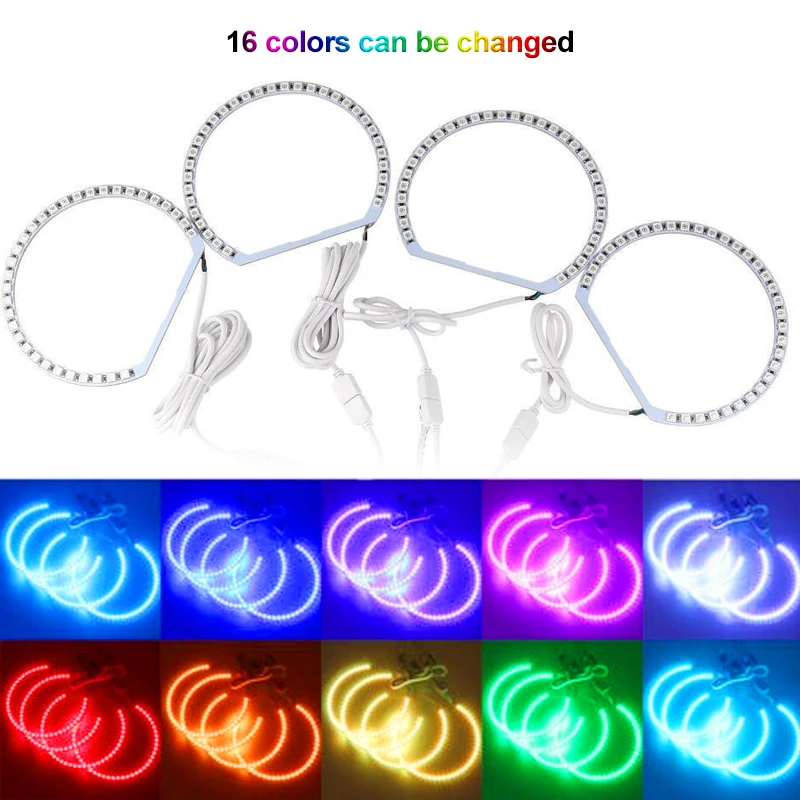 Подходит для BMW LED RGB Angel Eye 131*4 цветной пульт дистанционного управления Диафрагма