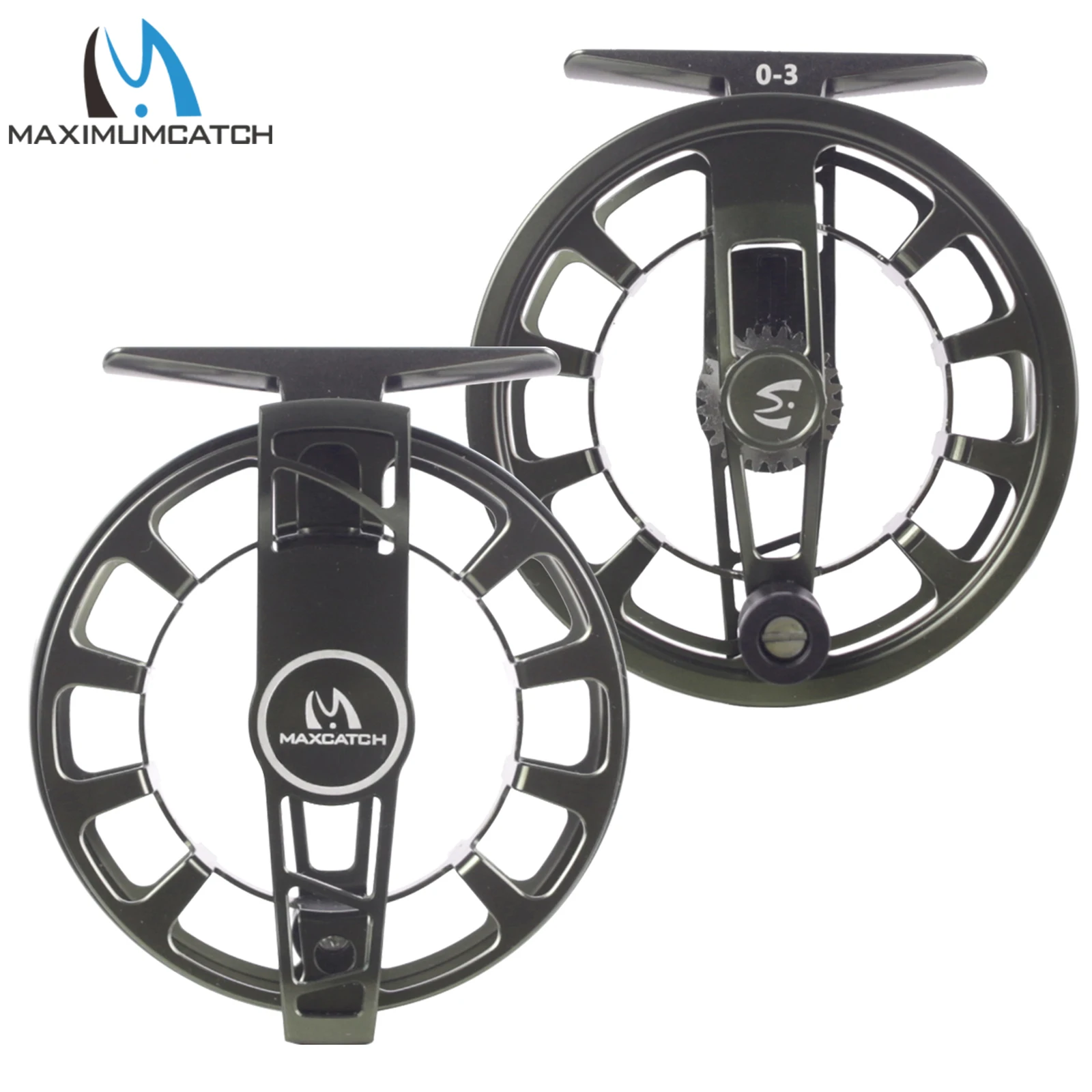 Maximumcatch MINIMA 0/3wt 2/5wt Lightweight Fly Fishing Reel Clicker Drag System Super Large Arbor Aluminum Fly Reel