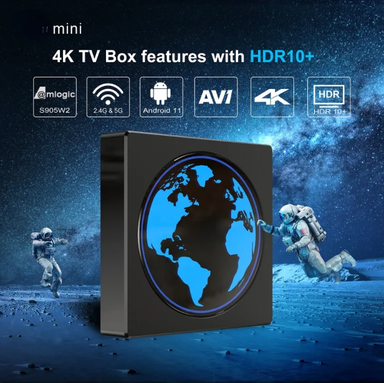 

ТВ-приставка на Android 2022, 4 + 64/32 ГБ, Amlogic S905W2, 11,0 ГГц, Wi-Fi