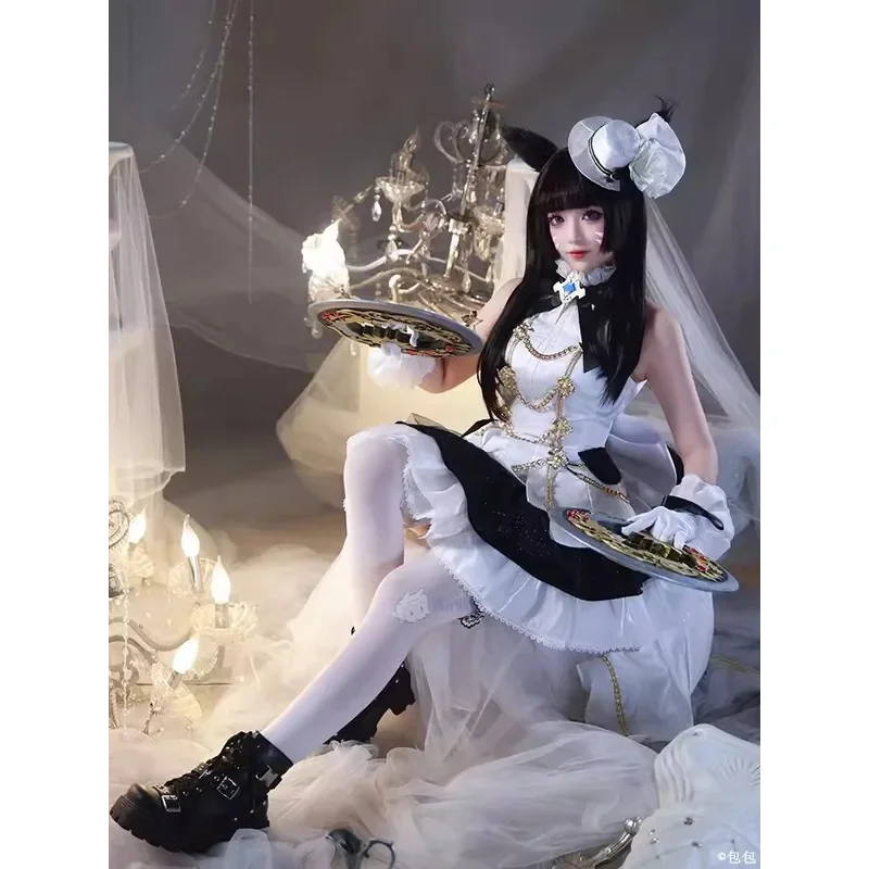 FC6Аниме Songbirds Косплей Игра Final Fantasy XIV FF14 Костюм Хинамацури Формальное Платье Идол