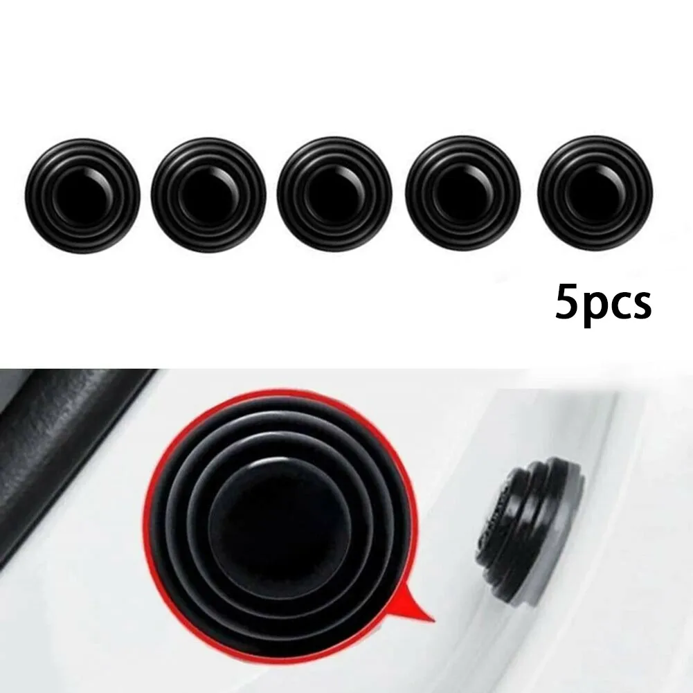 

5Pcs Car Door Shock Absorber Gasket Sticker For Car Trunk Sound Insulation Pad Universal Shockproof Thickening Buffer Cushion