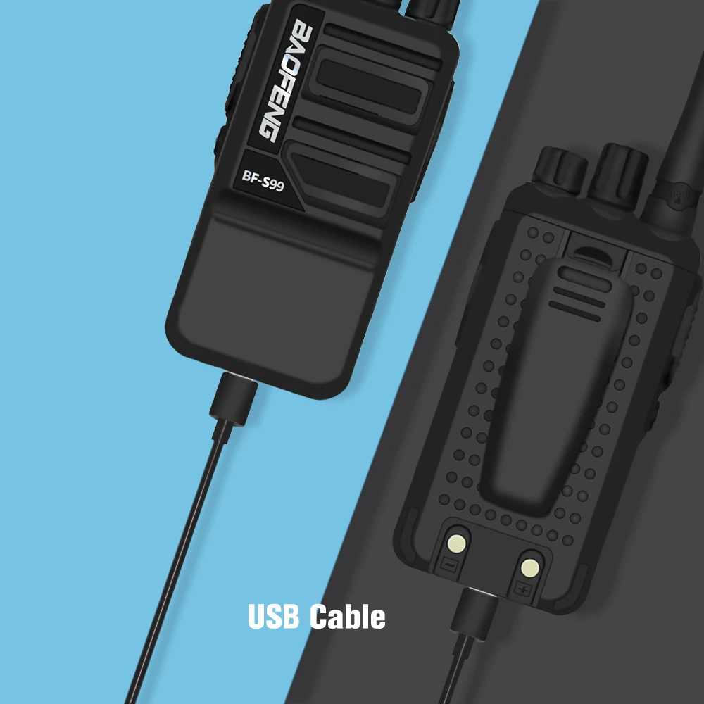 2020 8W Baofeng BF S99 Mini Walkie Talkie High Power Two Way Radio Portable UHF Radio FM Transceiver Updated BF-888S bf888s