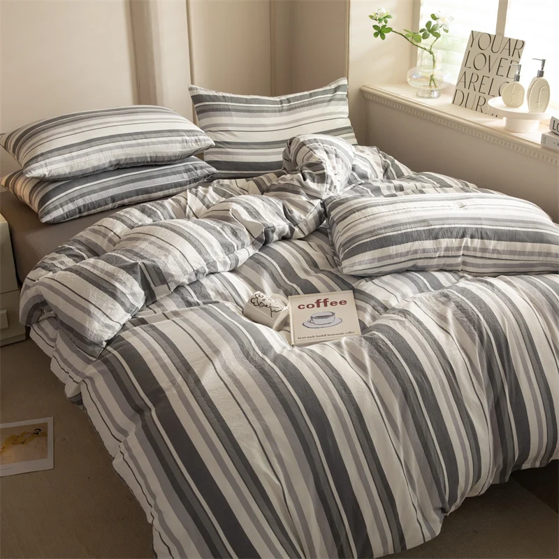 Комплект пододеяльников MissDeer одеяла в полоску постельное белье для девочек и