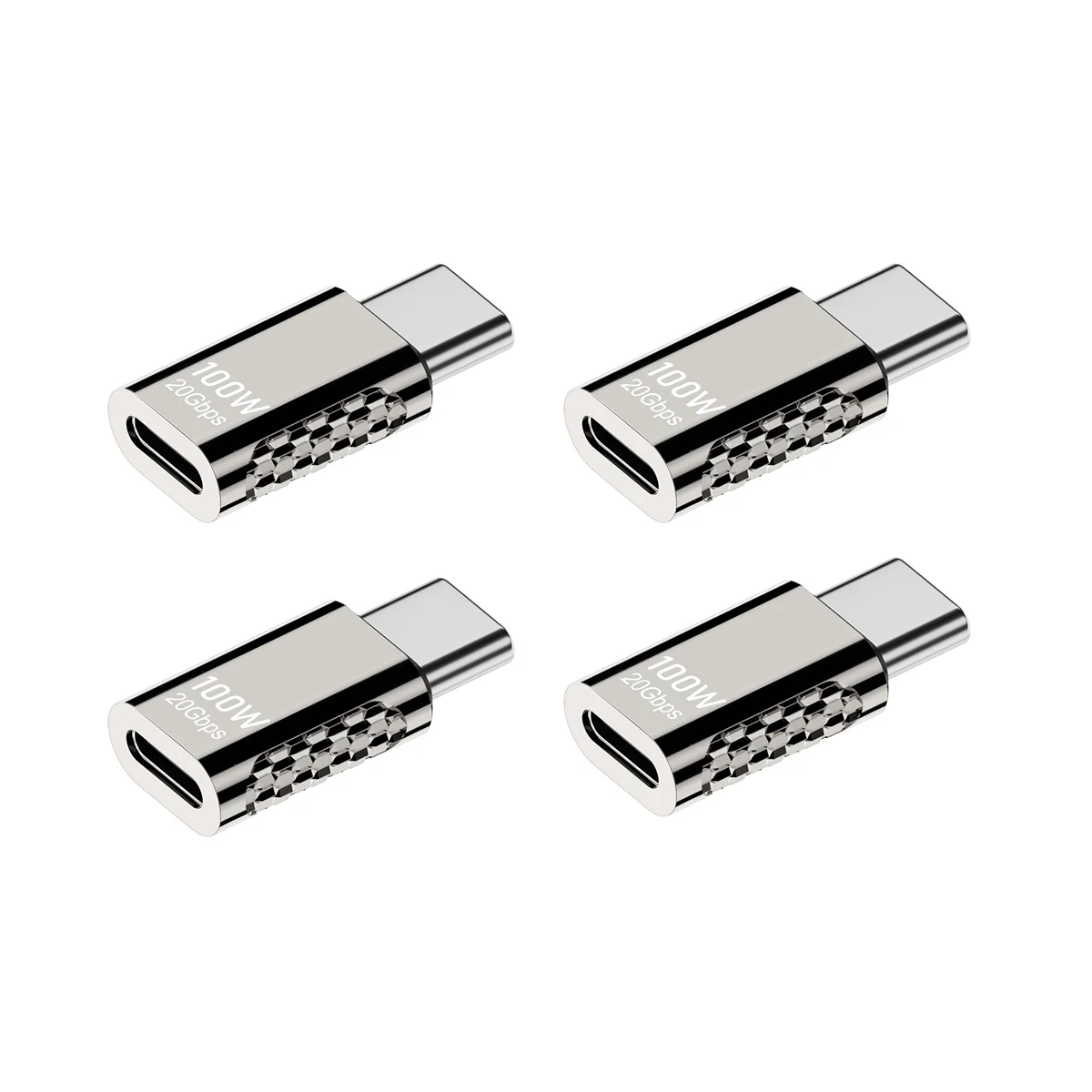 

4PCS Type-C Multifunction Adapter Type-C Female to Type-C Male Adapter 20Gbps Fast Charging Audio Video Transfer Adapter