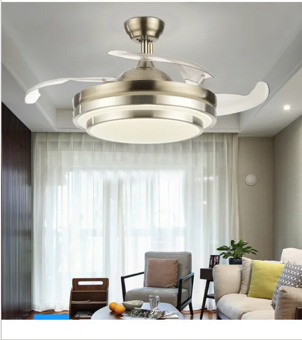 Простой невидимый светодиодный вентилятор современный потолочный светильник с