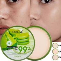 aloe vera setting makeup powder light and breathable control oil concealer brighten moisturizing smoothing face pressed powder