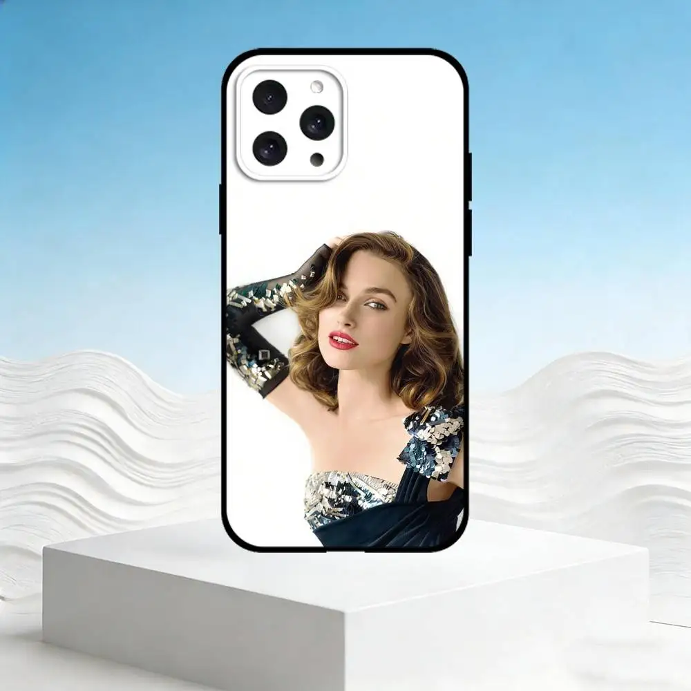 Чехол для телефона K-Keira Knightley для iPhone 17, 16, 15, 14, 13, 12, 11 Plus, Pro Max, SE4, мягкий силиконовый черный чехол (art.: 3920d97023cd3) - 3920d97023cd3