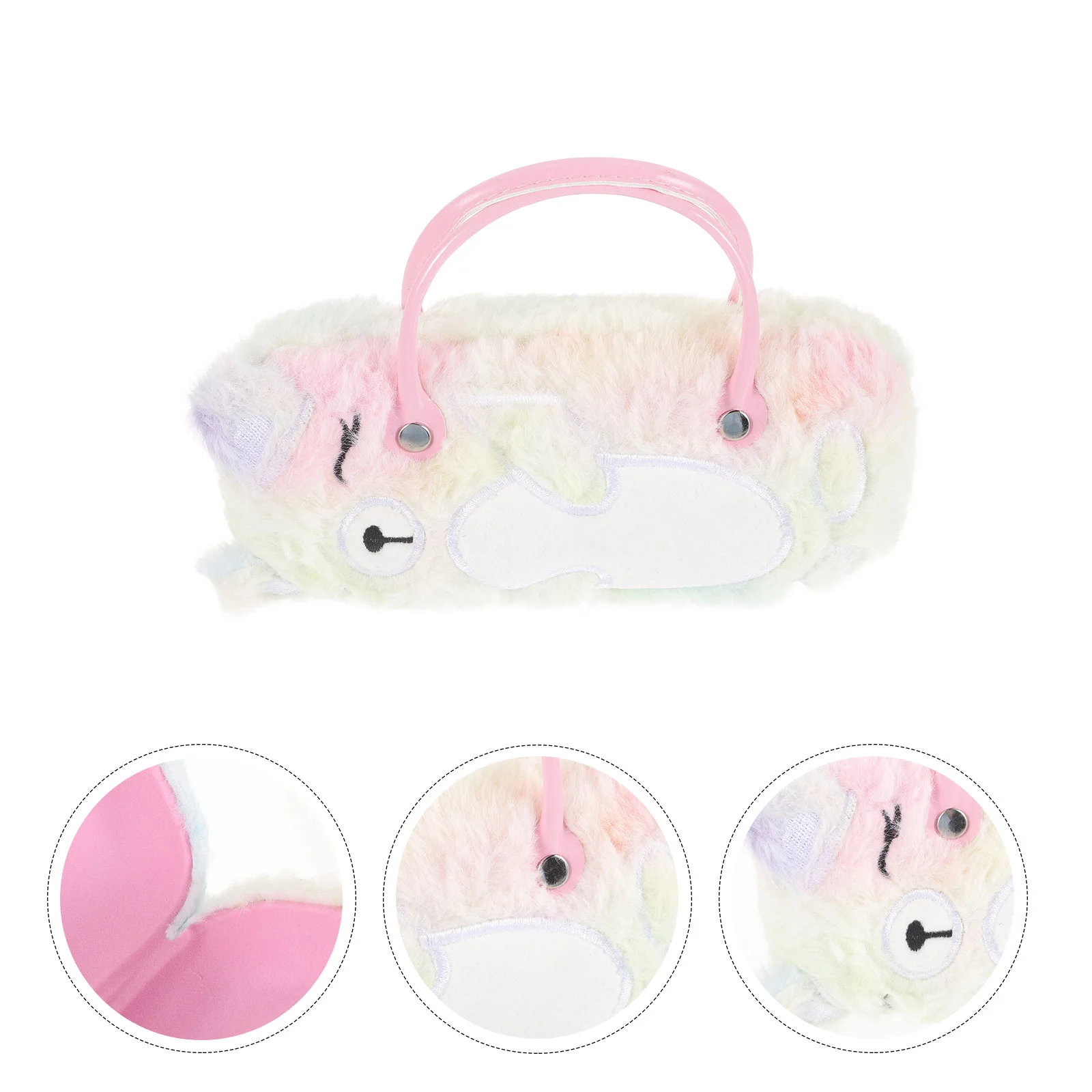 

Glasses Case Children Handle Girl Eyeglasses Holder Cute Adorable Sunglasses Plush Coin Purse
