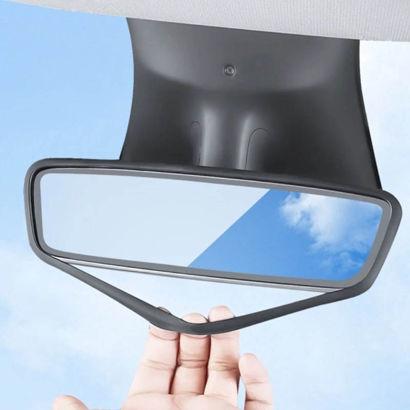 

Защитная крышка для зеркала заднего вида, силиконовая рамка для краев, защитный чехол, аксессуары для экрана, совместимы с моделями 3/Y