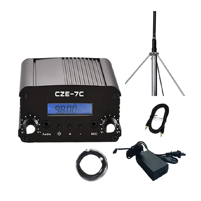 

CZERF CZE-7C 76-108MHz Adjustable 7W PLL Stereo FM Transmitter Kit