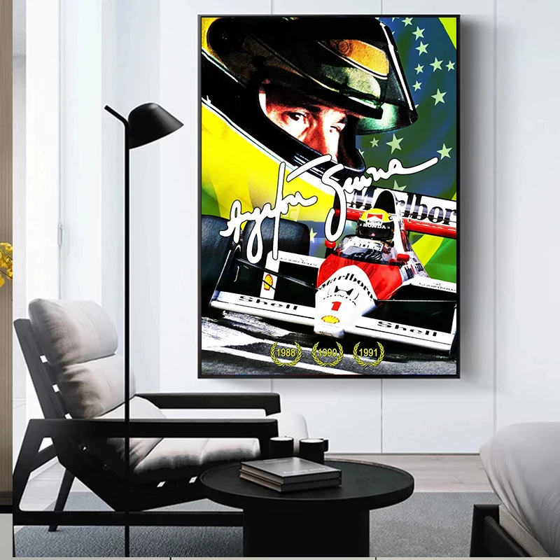 Гоночный водитель Айртон Сенна/Льюис Гамильтон Легенда F1 формула макларена