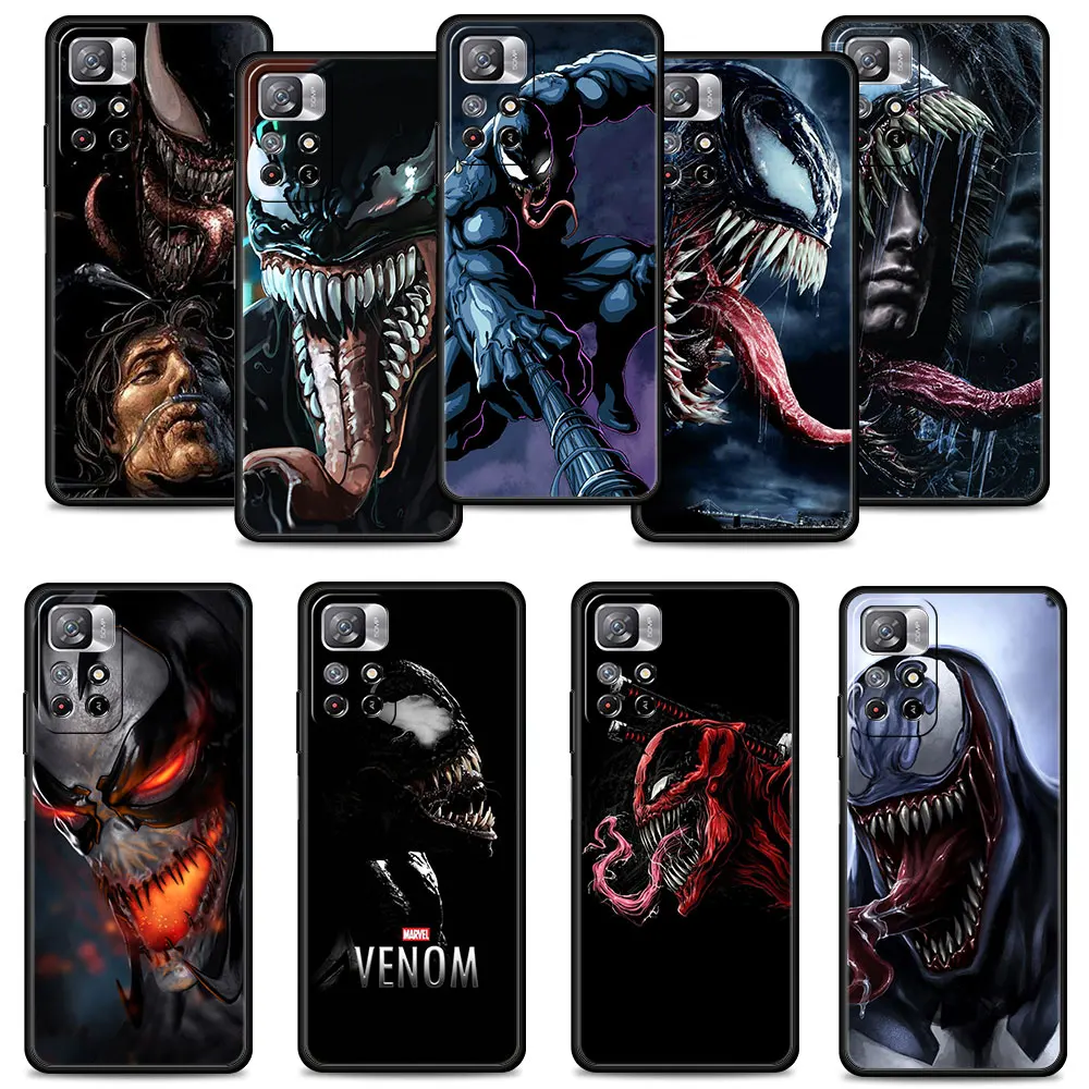 

Phone Funda Ferocious Venom Marvel For Xiaomi Redmi 8 9A 9S 11 Pro 9C 9 9T K40 10 7 K40S K50 8T Trend Full