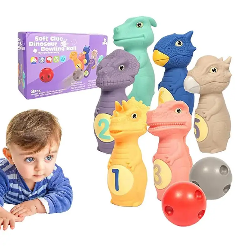 

Bowling Set Kids Ball Balls For Game Children Indoor Outdoor Toddler Sports Educational Gift