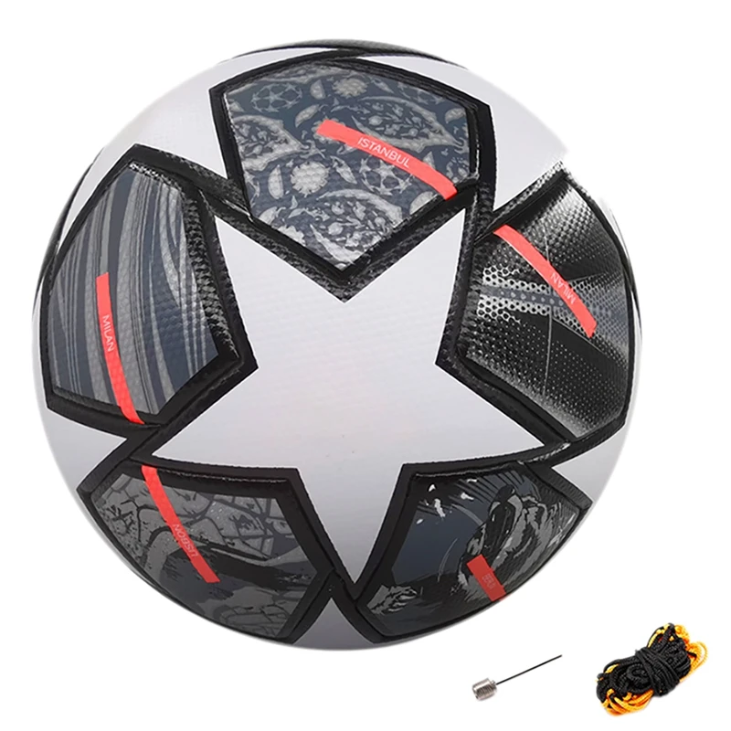 

Size5 Soccer Ball League PU Ball Outdoor Training Football Goal Sport Adult Soccer