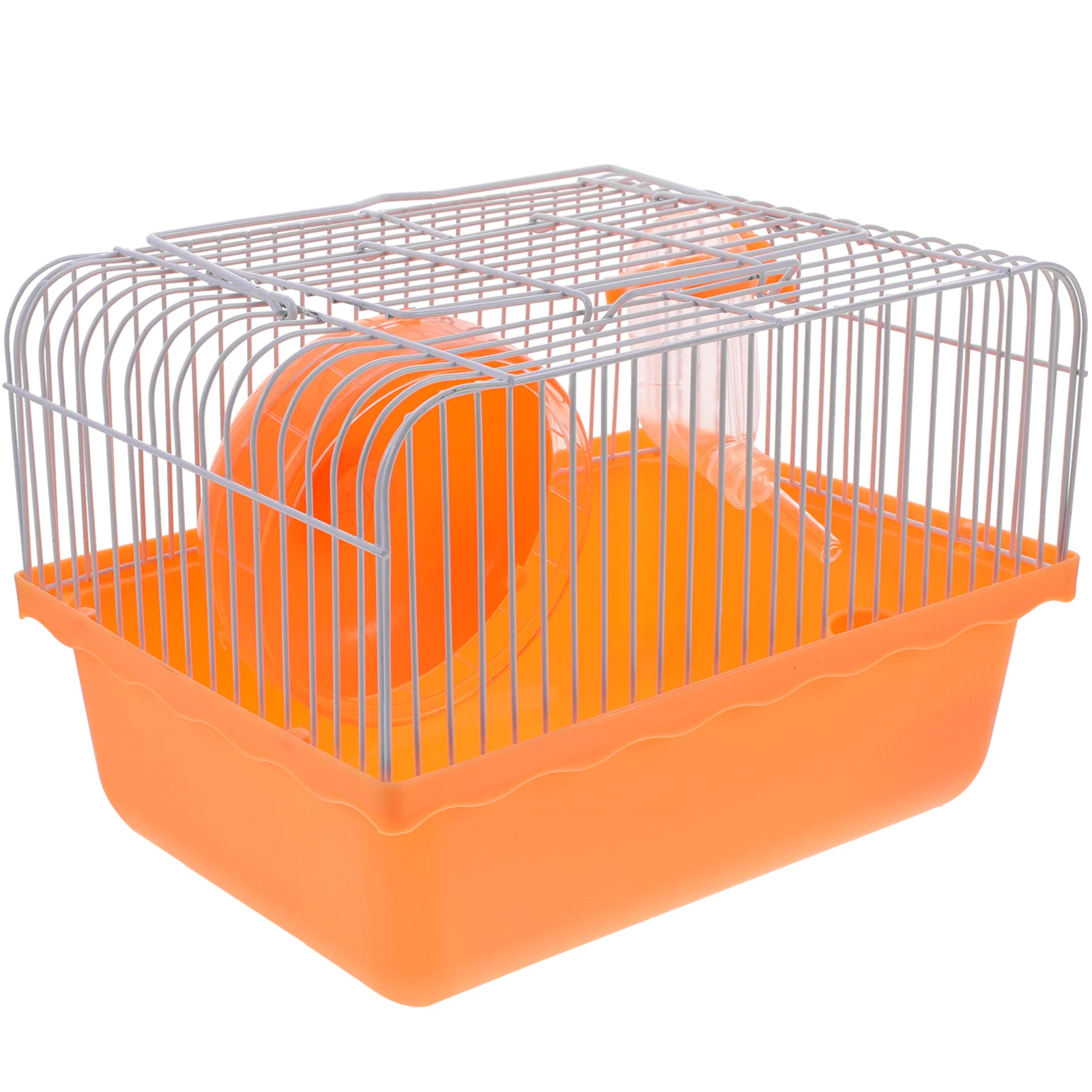 

Hamster Cage Travel Carry Rat Cage Small Pets Supplies Hamster Toy Accessories (Pink)