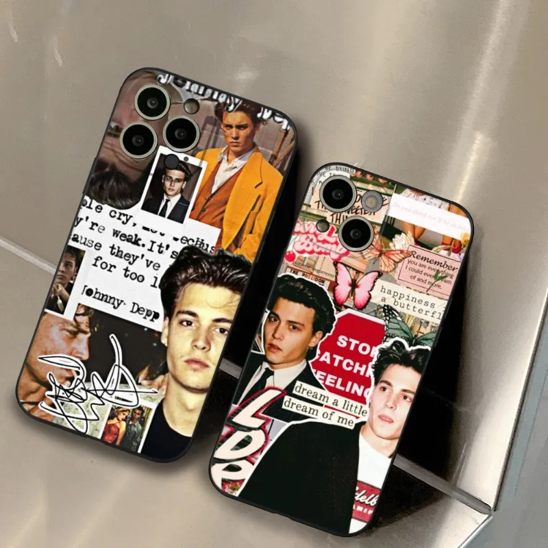 Jonny Depp Phone Case FOR IPhone 14 13 11 12 Pro 8 7 Plus X 13 Pro MAX XR XS MINI Black Covers