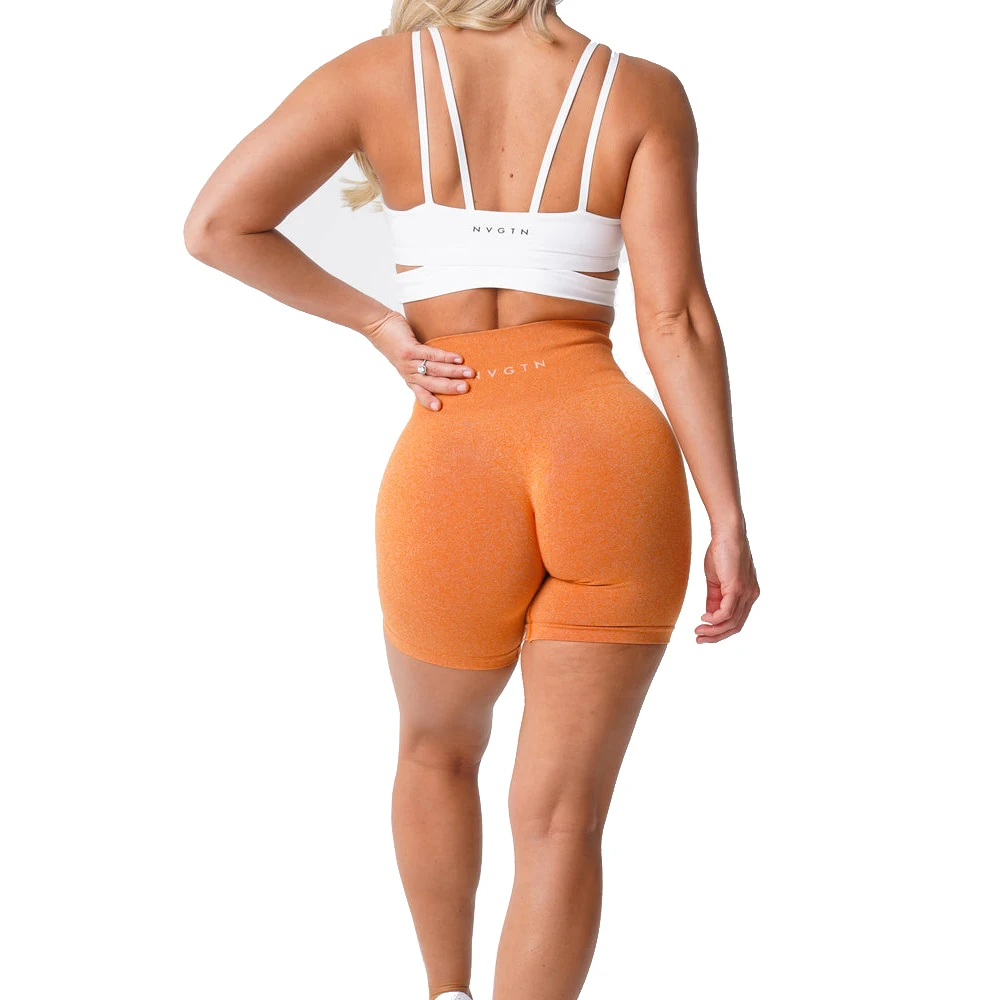 Nvgtn Seamless Professional Sports Spandex Shorts Women's Fitness Stretch Breathable Hip Lift Casual Running