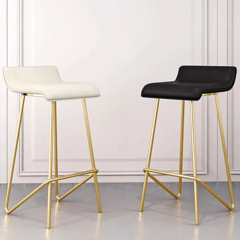 Золотые дизайнерские барные стулья минималистичные металлические Компьютерные