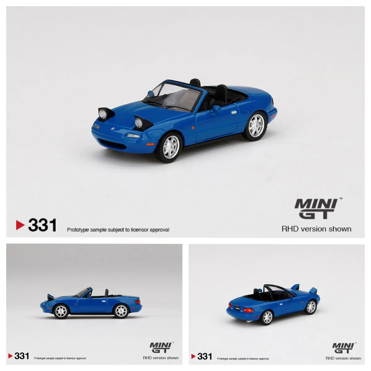 

Мини GT 1/64 Eunos Roadster передняя фара, литая модель автомобиля