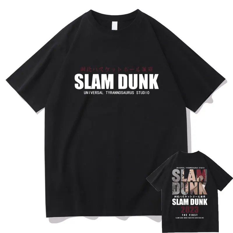 

Anime Slam Dunk Double Sided Print Tshirt Men Women Oversized T-shirt Unisex Loose Tees Kaede Rukawa Sakuragi Hanamichi T Shirts