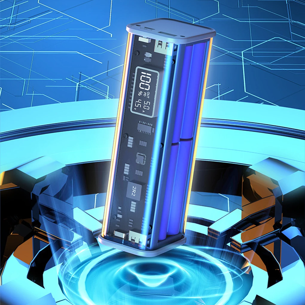 Самодельный блок питания PD22.5W PD/QC быстрая зарядка аккумулятора 18650 батарея для