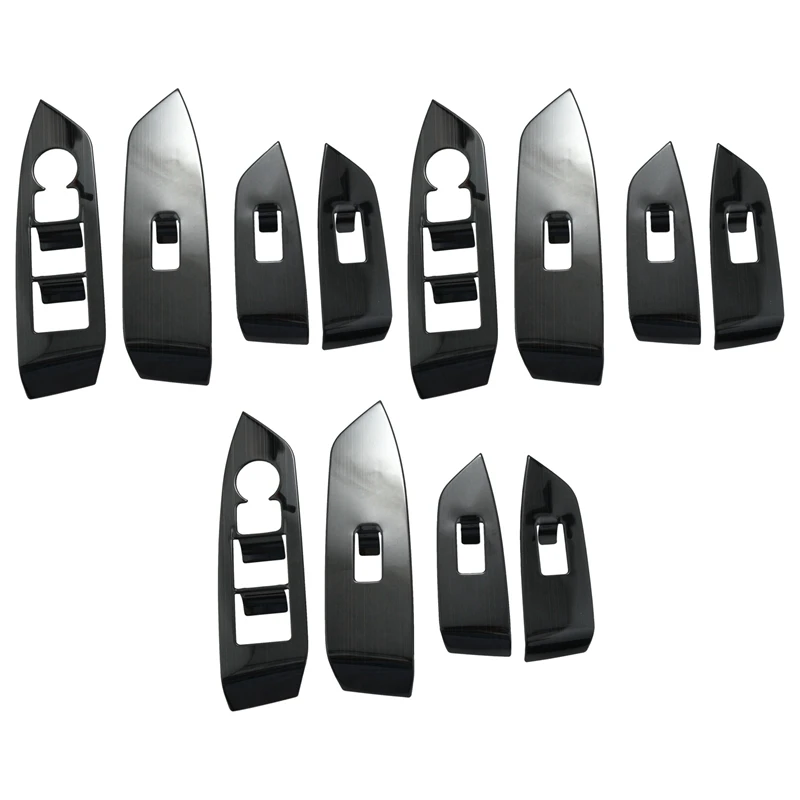 

3X Car Window Switch Panel Adjust Cover Trim Stickers Strip Garnish Decoration Car Styling For Mazda Cx-5 Cx5 2017 Lhd