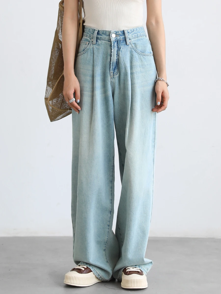Denim Pants Streetwear Wide Leg Jeans 