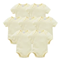 summer unisex infant rompers playsuit 0 24m newborn baby boy clothes solid 100cotton baby girl clothes baby clothing jumpsuits