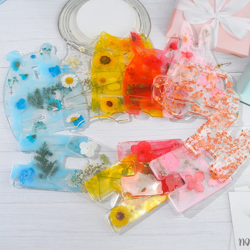 

Diy Glue Mold Mobile Phone Holder Mold Small Animal Car Resin Glue Mobile Phone Holder Silicone Mold Mirror for Wholesale