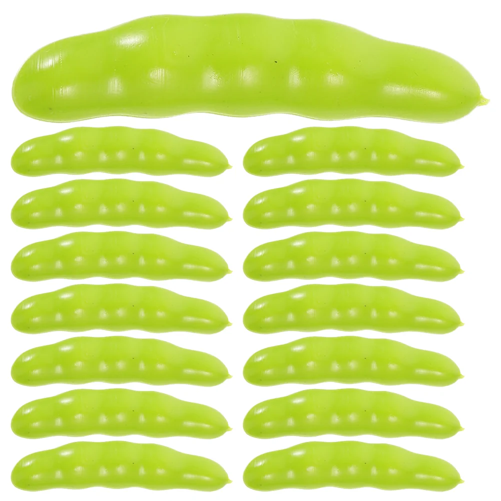 

40 шт. домашние миниатюрные зеленые бобы имитация овощей модели Витрина реквизит
