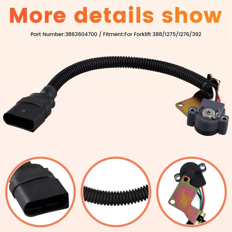 Для вилочного погрузчика Linde 388/1275/1276/392 потенциометр наклона 3863604700