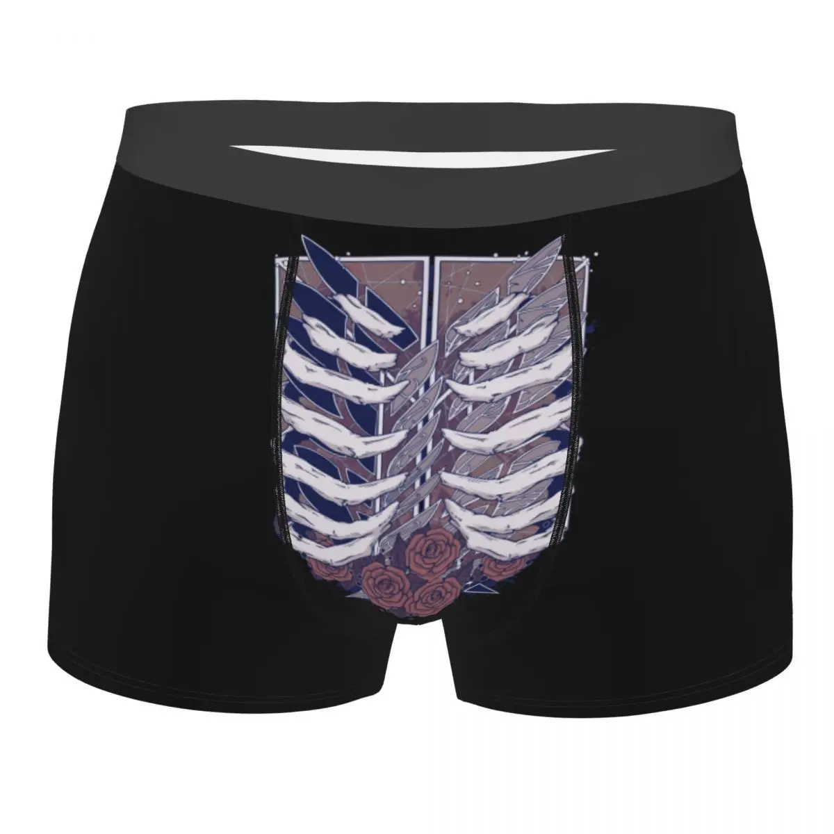

Men Attack On Titan Survey Corps Underwear Funny Boxer Briefs Shorts Panties Male Breathable Underpants S-XXL