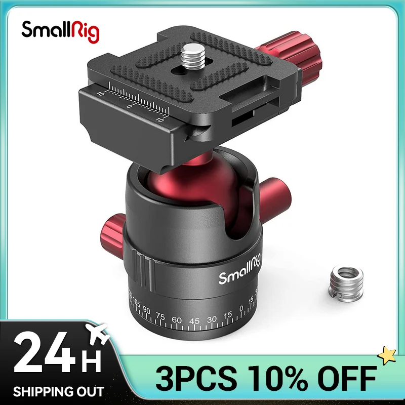 

SmallRig штатив с шаровой головкой вращающаяся на 360 градусов панорамная шаровая Головка с 1/4 дюймовой пластиной быстрого башмака для штатива ...