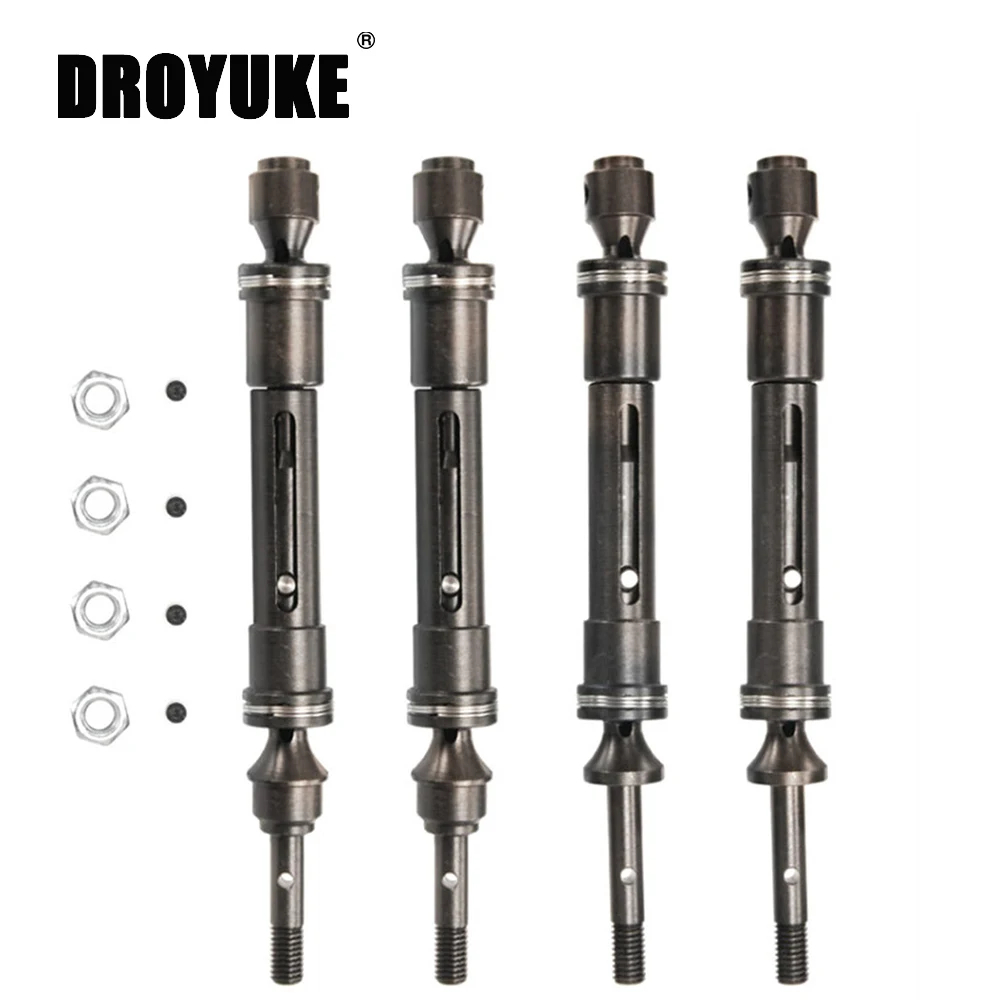 

Передний и задний приводной вал в сборе для автомобиля Droyuke CVD 1/10 Traxxas Slash 4X4 Slash, rusler VXL,Stampede 4X4 VXL