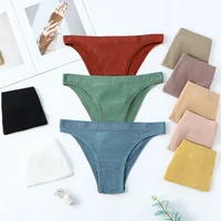 sports panty thongs seamless sexy g string tangas womens brazilian panties underwear solid color comfortable low waist panties